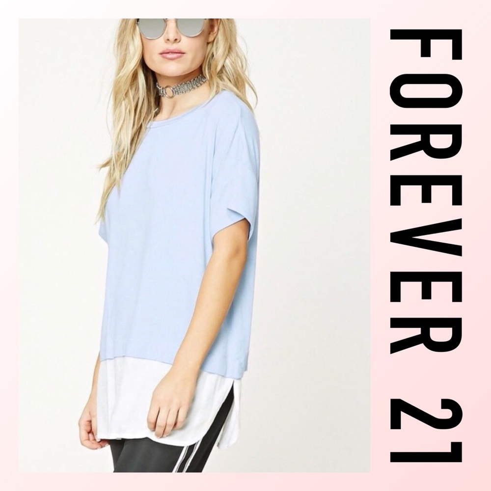Contemporary Vented Layered Tee